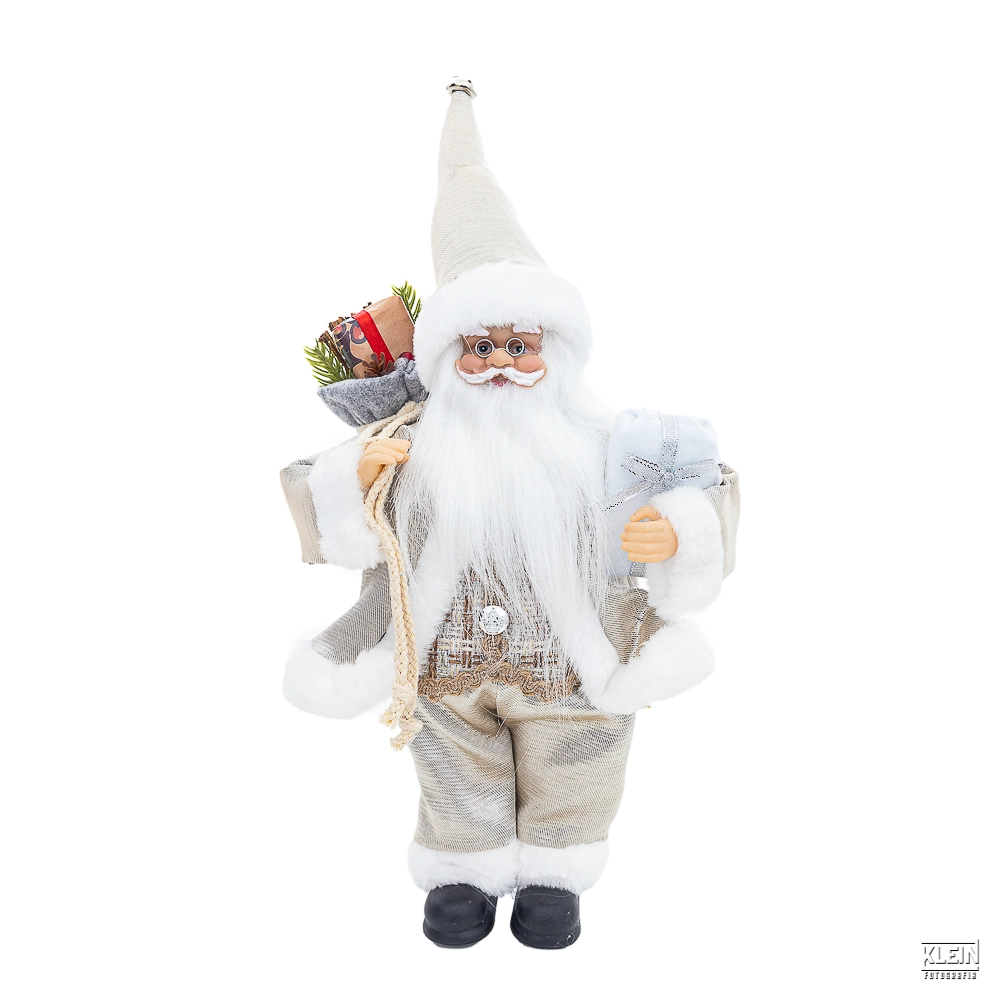 Papai Noel , Urso E Presentes 16x12x30cm Xm616 K051 07 Bela Flor