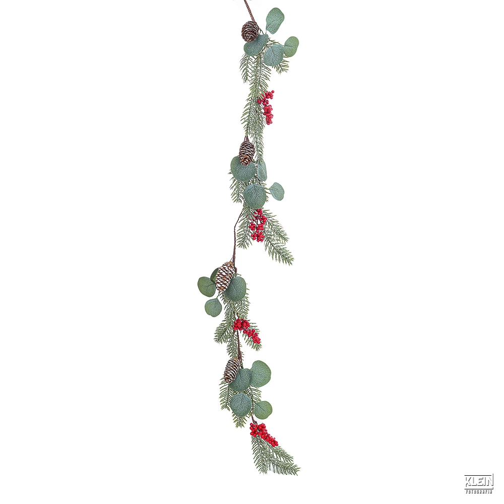 Festao Azevinho E Eucalipto 120cm 36363 Bela Flor