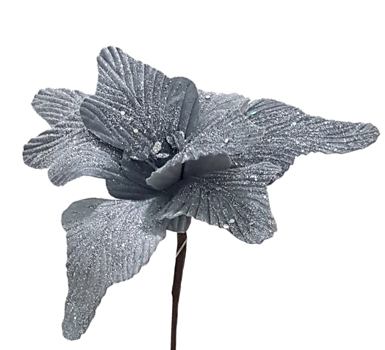 Pick Poinsettia Glitter 15x27cm 34769 Bela Flor