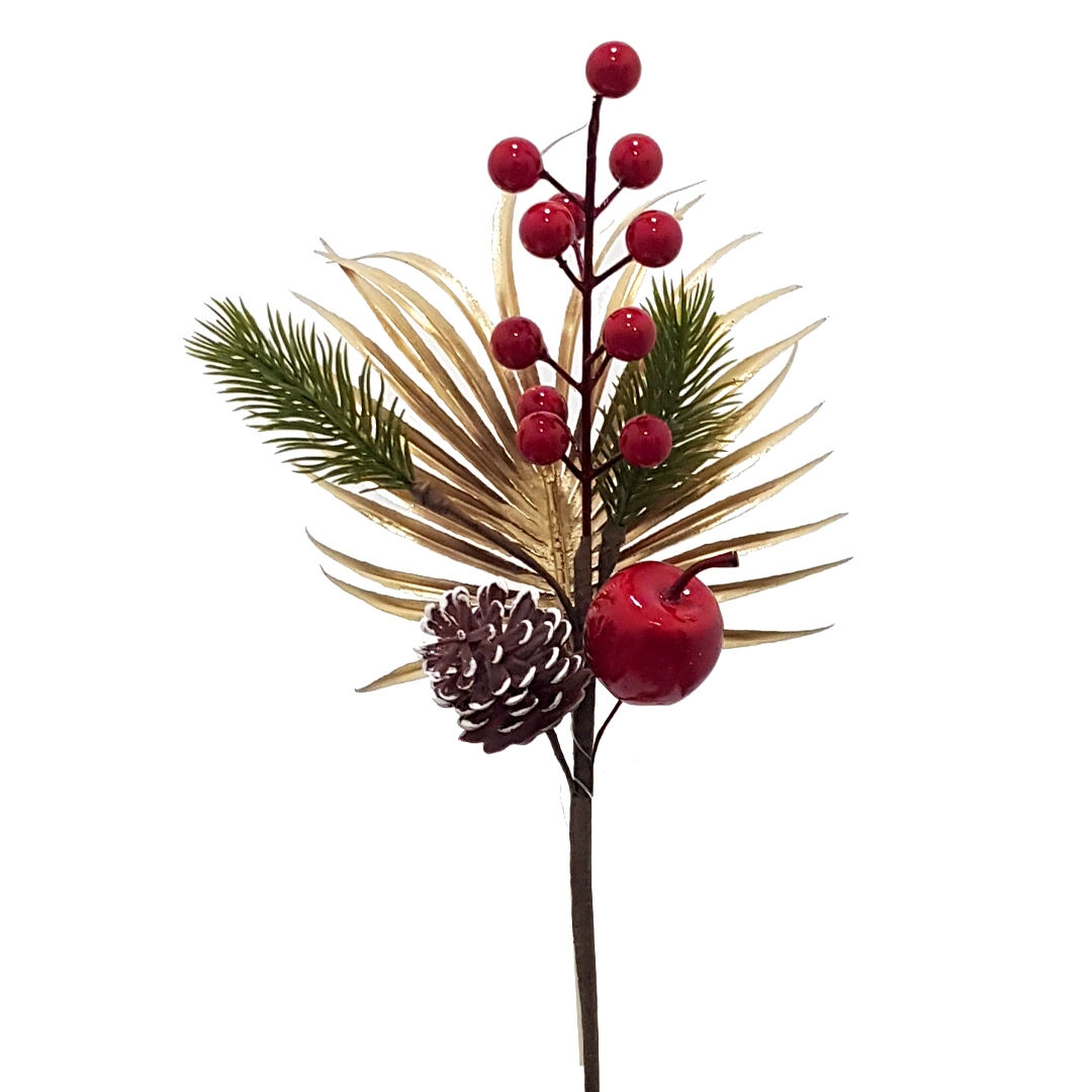 Pick Natalina Decorativa Pinha 35cm 34571 Bela Flor