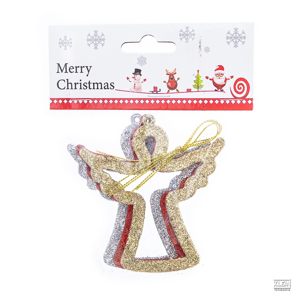 Enfeite Pendurar Anjo Glitter 3un 5cm 31433 Bela Flor