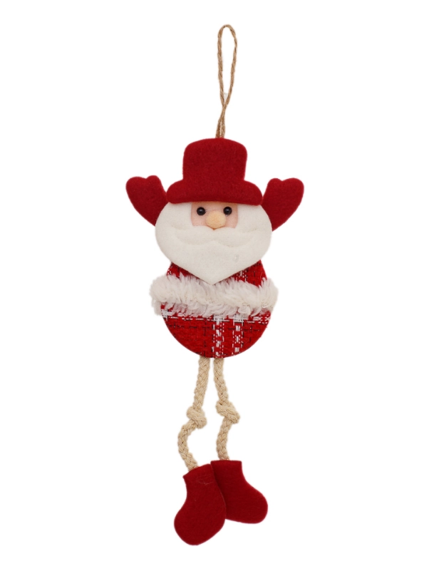 Enfeite Pendurar Papai Noel De Hello Vermelho 11x24cm 30112a Bela Flor