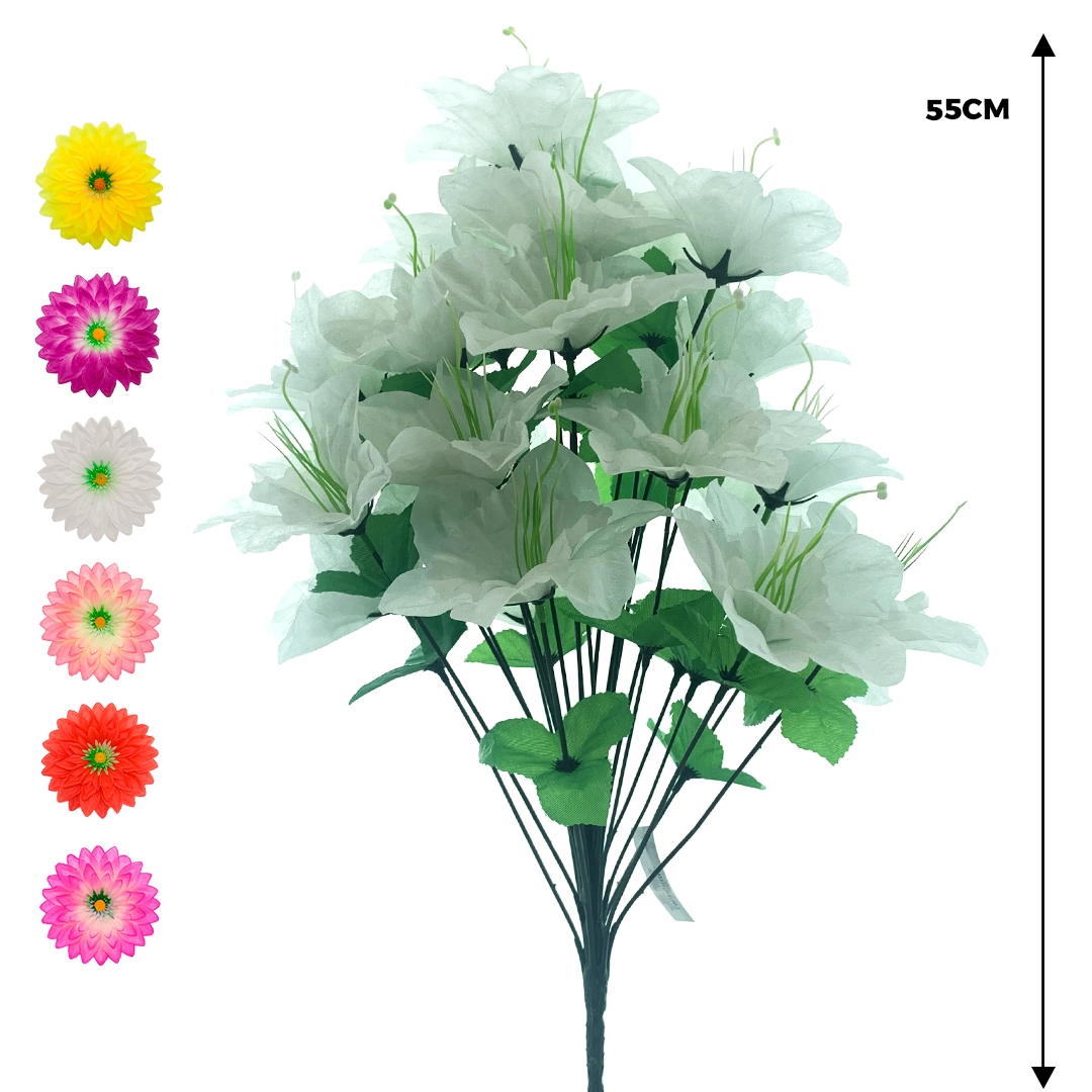 Buque Hibisco X24 55cm 50033mix Bela Flor