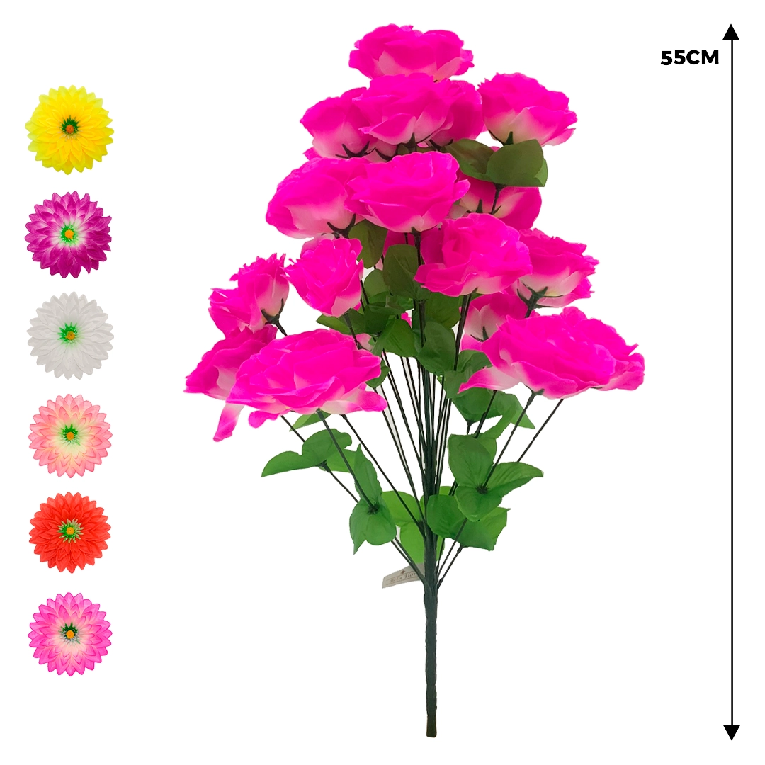 Buque Rosa X24 55cm 50068mix Bela Flor