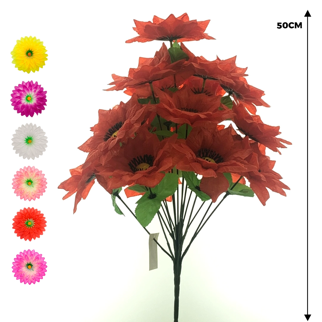 Buque Dalia Estrela X18 50cm 50062mix Bela Flor