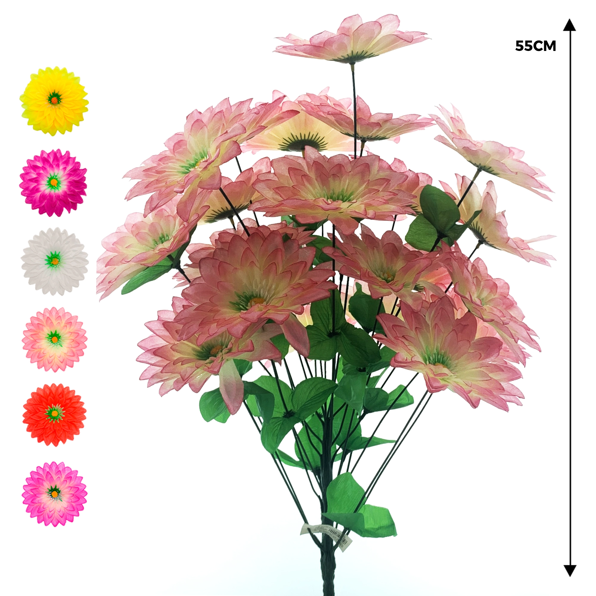 Buque Dalia Estrela X24 55cm 50063mix Bela Flor