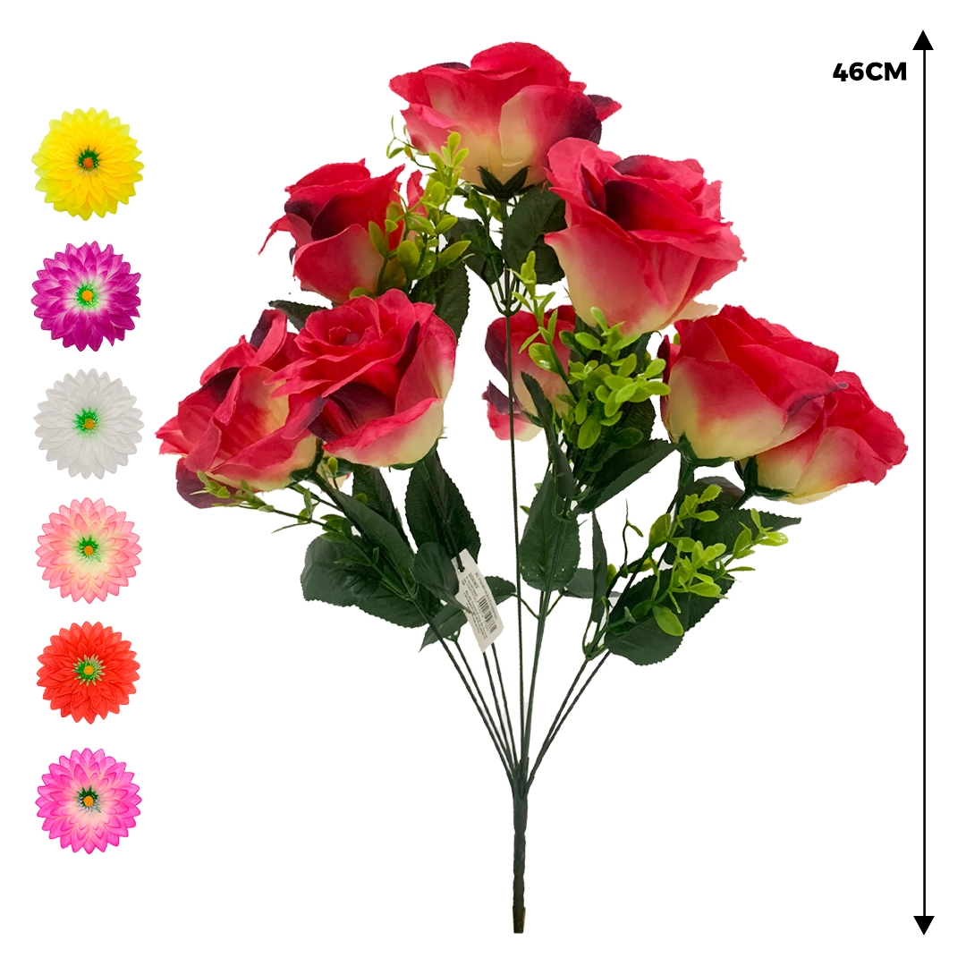 Buque Rosa X10 46cm 50083mix Bela Flor