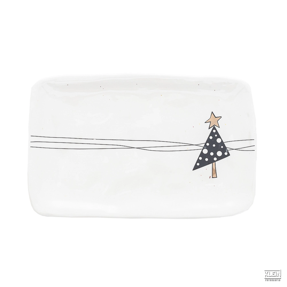 Bowl Retangular Estrela 19,5x15,4x2,1cm 35064 Bela Flor