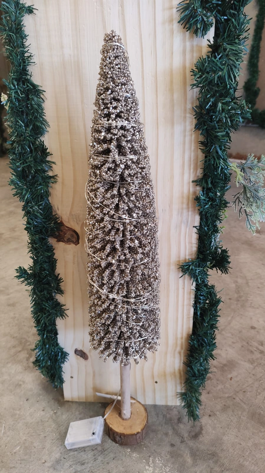 Mini Arvore Metalizada 75x15cm 35287ch Bela Flor