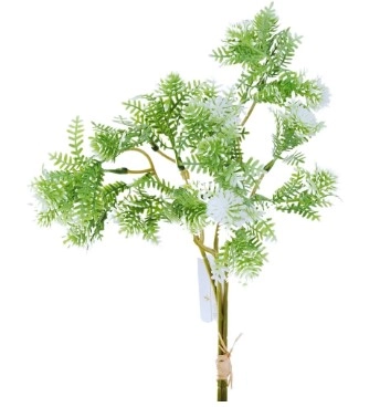 Ramalhete Folhagem Verde C/18folhas 30cm X3 Bela Flor