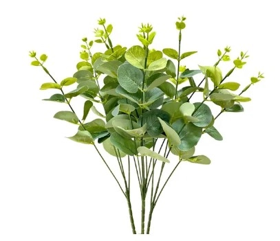 Buque Eucalipto C/35 Folhas 38cm X7 Bela Flor