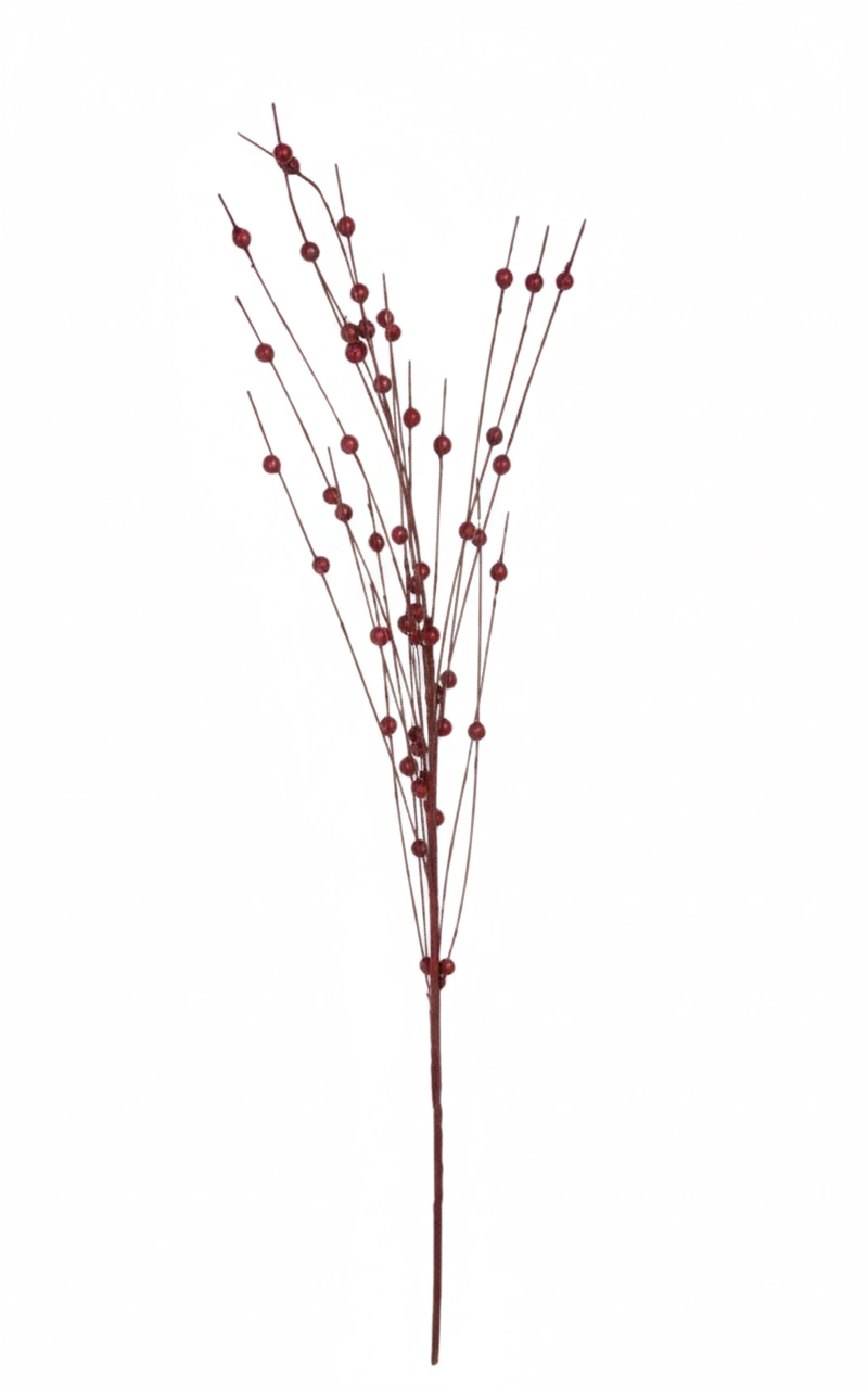Haste Decor Vermelho C/bolinha 63cm Bela Flor