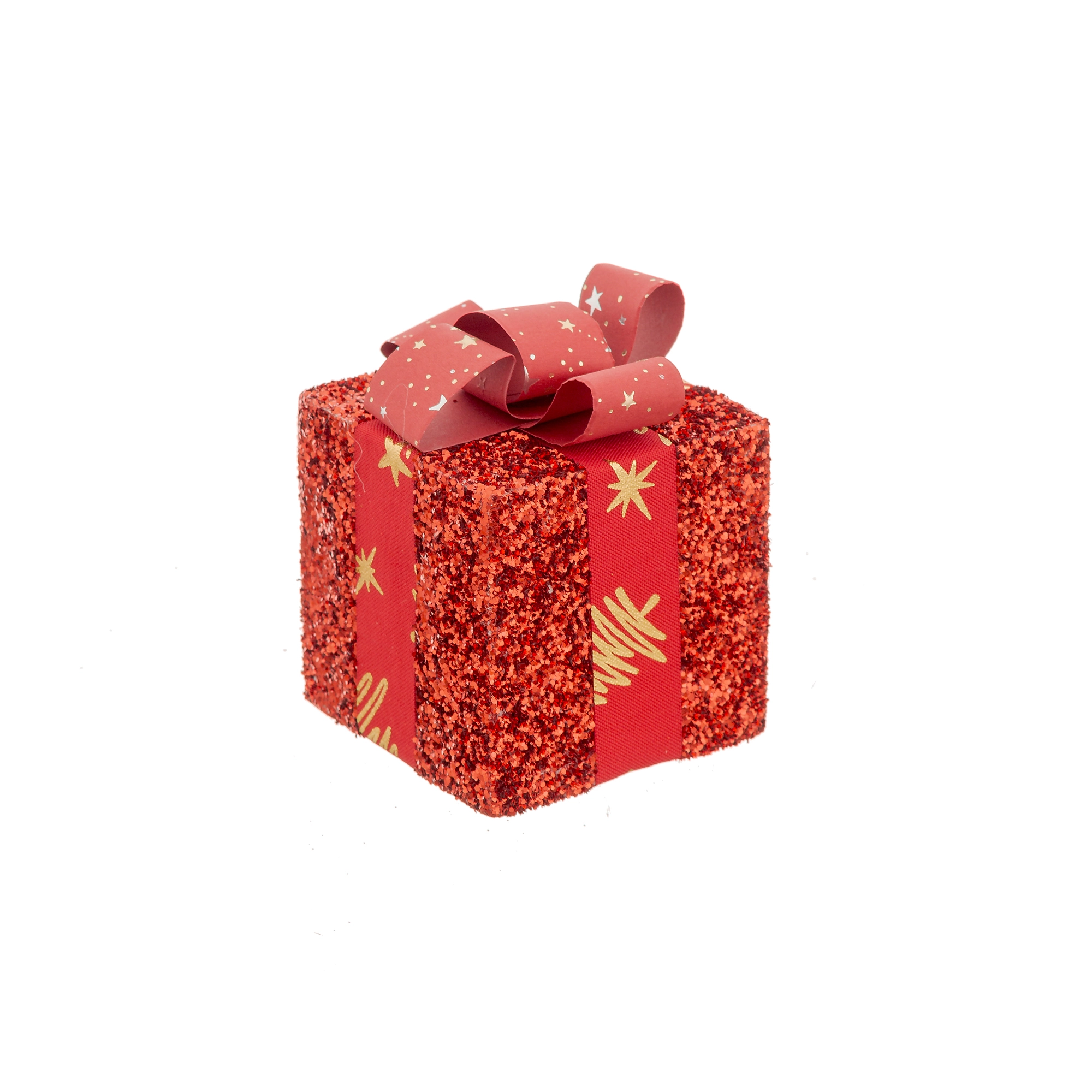 Enfeite Presente Vermelho 8cm 60089 Bela Flor