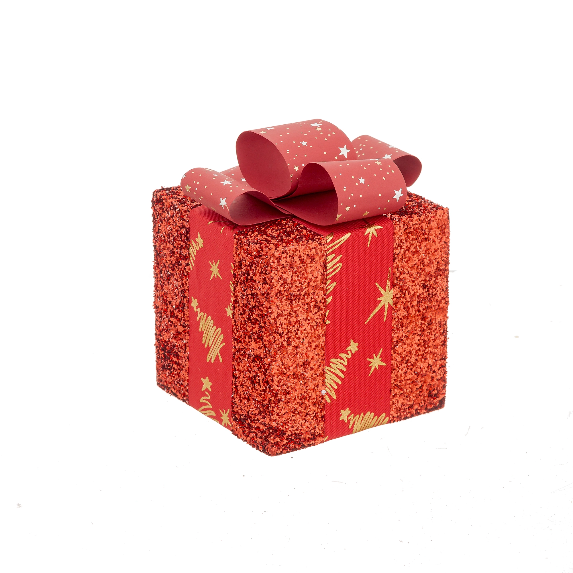 Enfeite Presente Vermelho 12cm 60091 Bela Flor