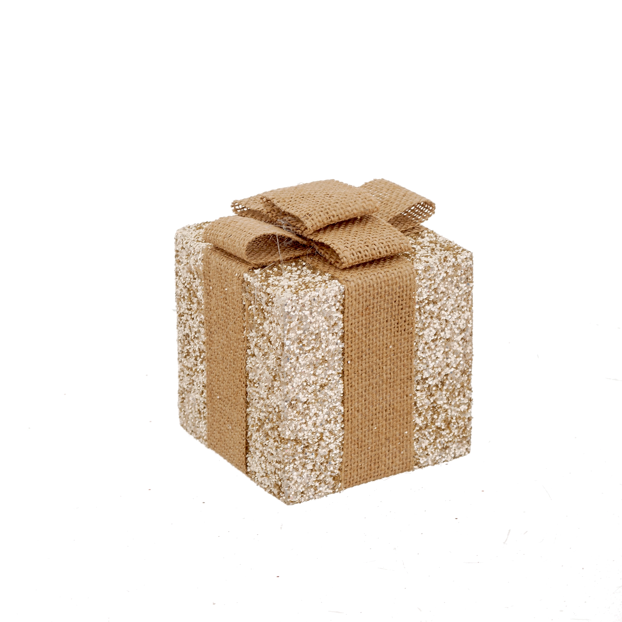 Enfeite Presente Dourado 10cm 60099 Bela Flor