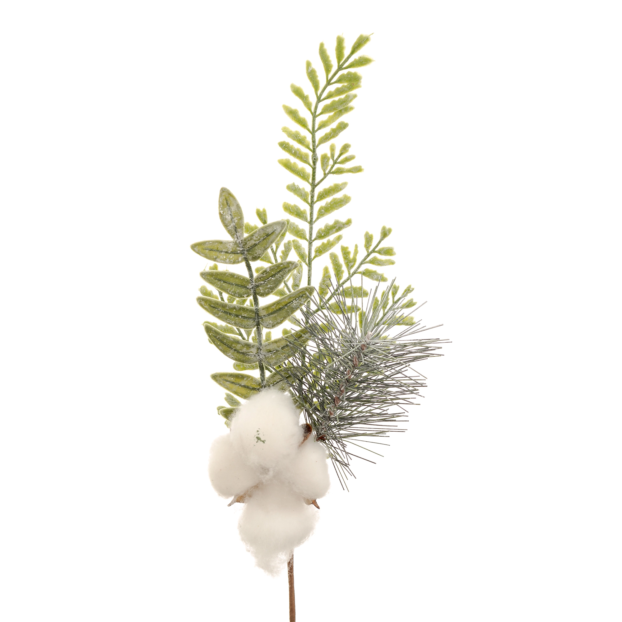 Pick Folhagem Nevada Algodao 30cm 90087 Bela Flor