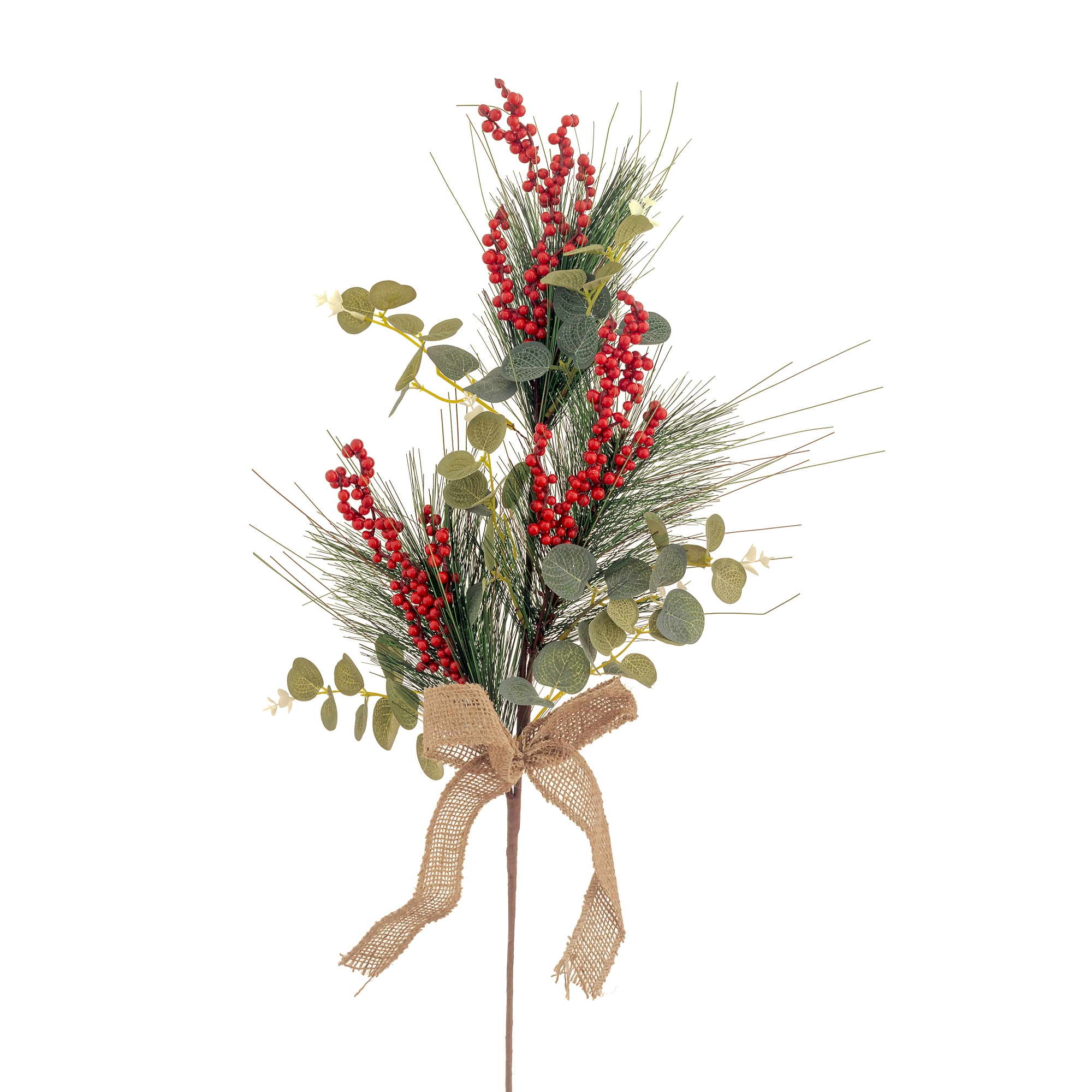 Haste Eucalipto Berry Pinha Laco 80cm 90112 Bela Flor