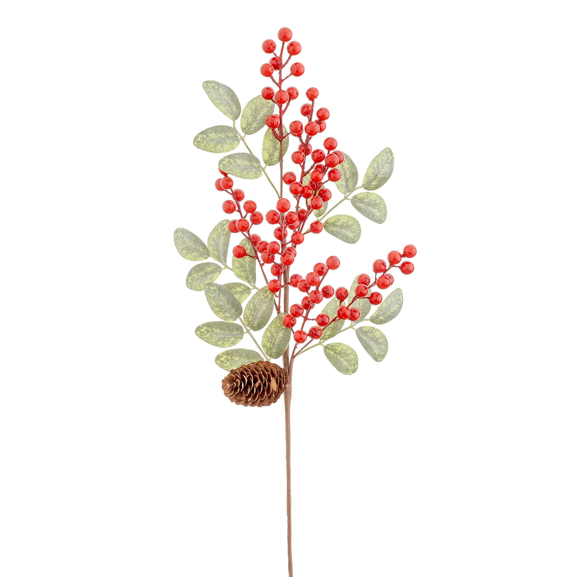 Haste Pinheiro Azevinho Pinha 68cm 90228 Bela Flor