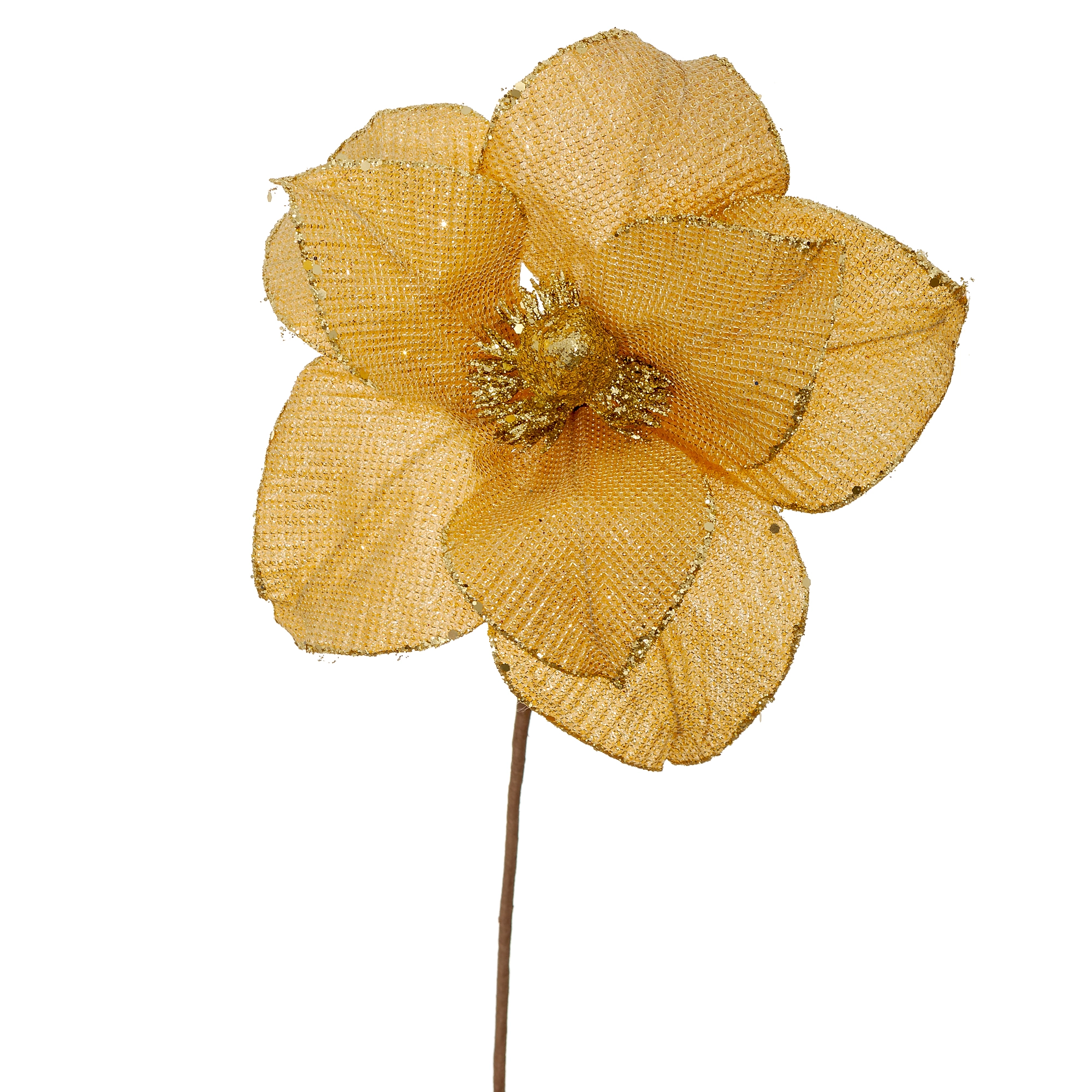 Flor Natal Escamada Shinny 40cm 90266wmix Bela Flor