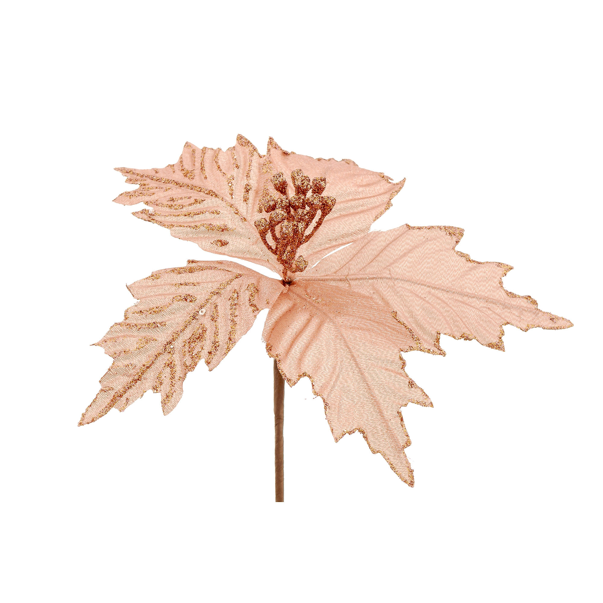 Flor Natal Brilhante 25cm 90272mix Bela Flor