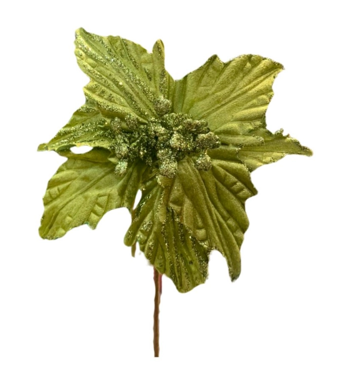Haste Flor De Natal Verde 43cm 90303 Bela Flor