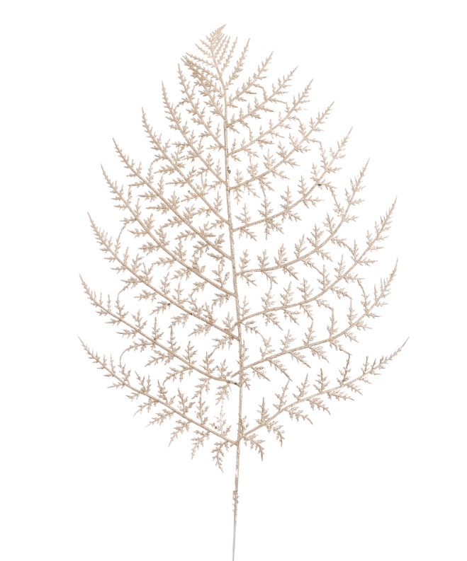 Haste Folha Samambaia Glitter Champagner 75cm 90361ch Bela Flor