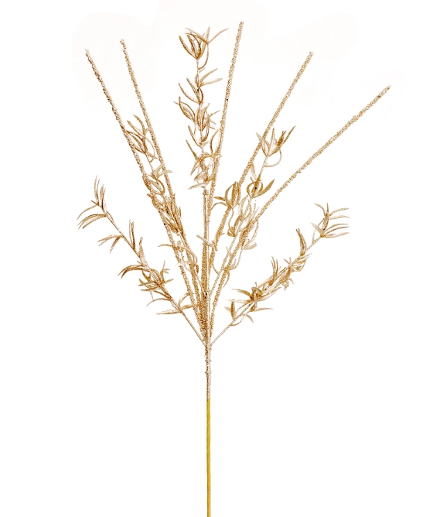 Haste Folhagem Glitter Champagner 80cm 90465ch Bela Flor