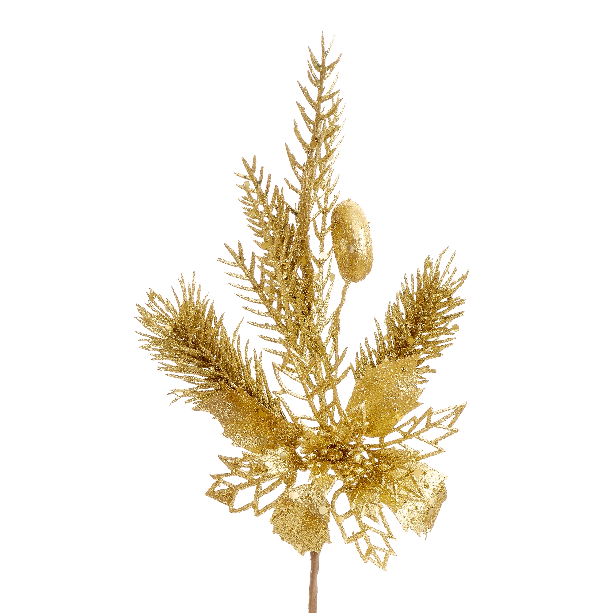 Pick Folhagem Glitter 20cm 90547mix Bela Flor