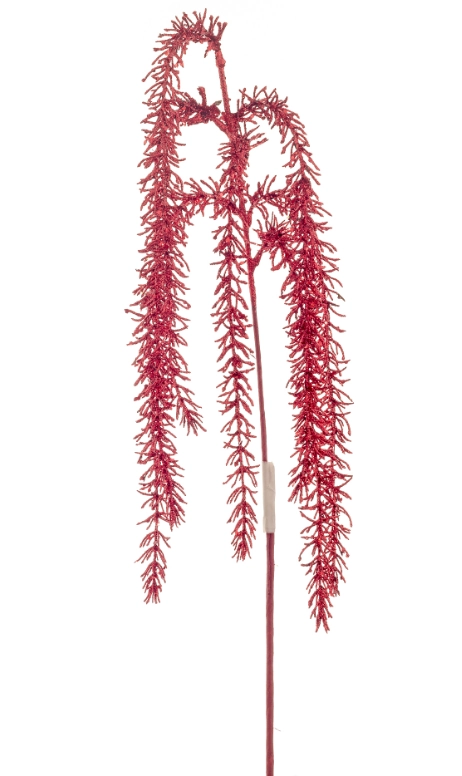 Haste Alecrim Glitter Vermelho 60cm 90705vh Bela Flor