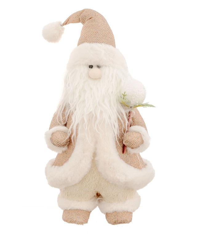 Papai Noel Flor Branco 21x20x53cm 91198 Bela Flor