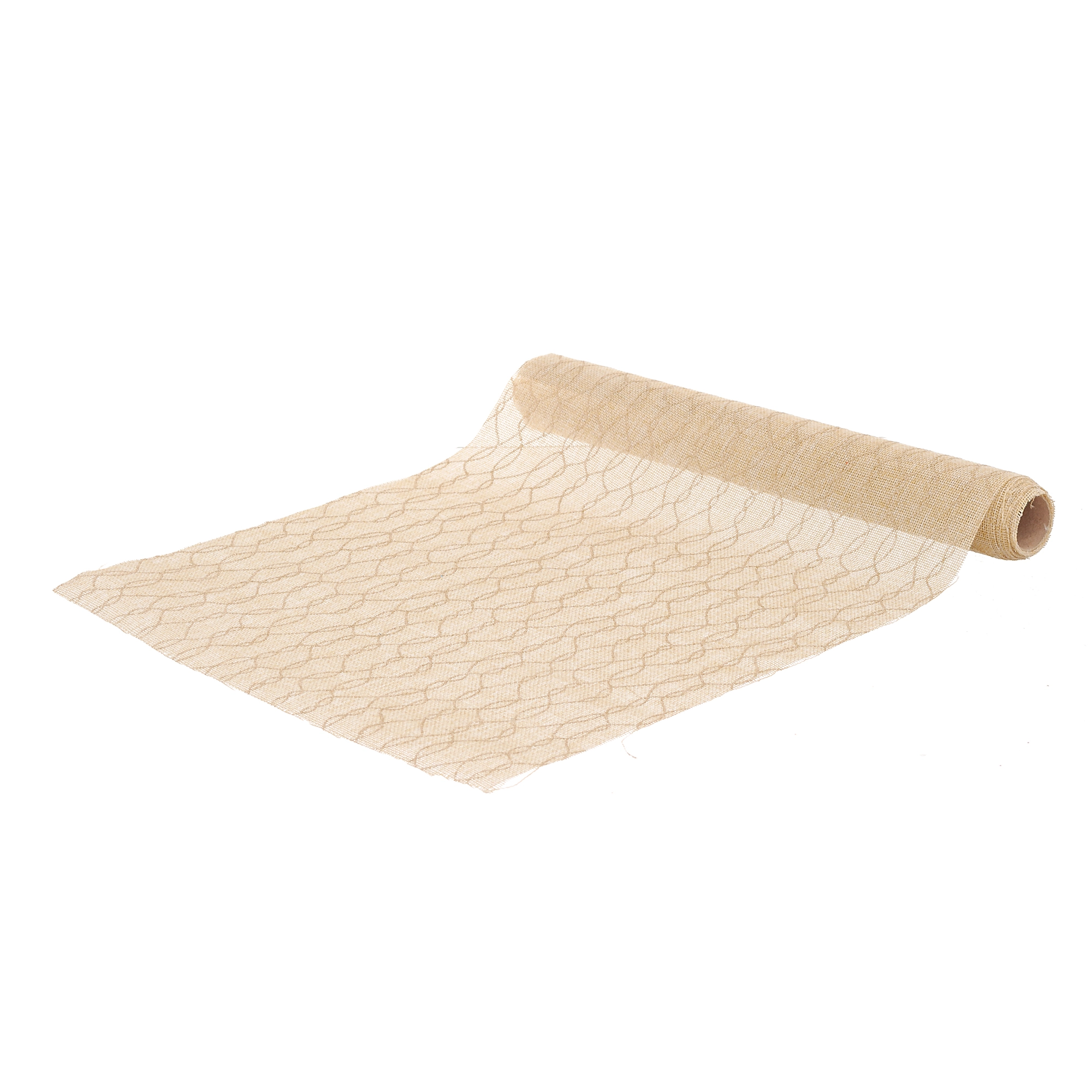 Rolo Tela Formas Decorada Cru 35cmx2m 92155 Bela Flor