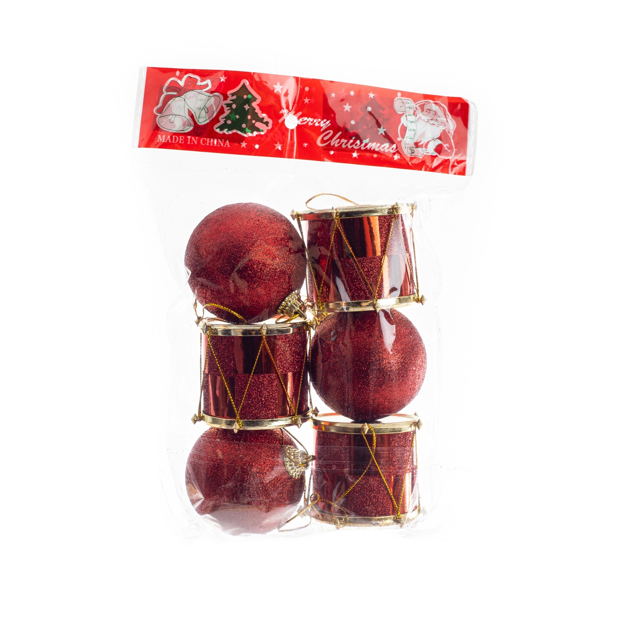 Kit Enfeite Pendurar Diversos Natal Vermelho 15217mix Bela Flor