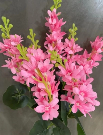 Bq. Lirio 30cm X5 C/45 Flores Rosa