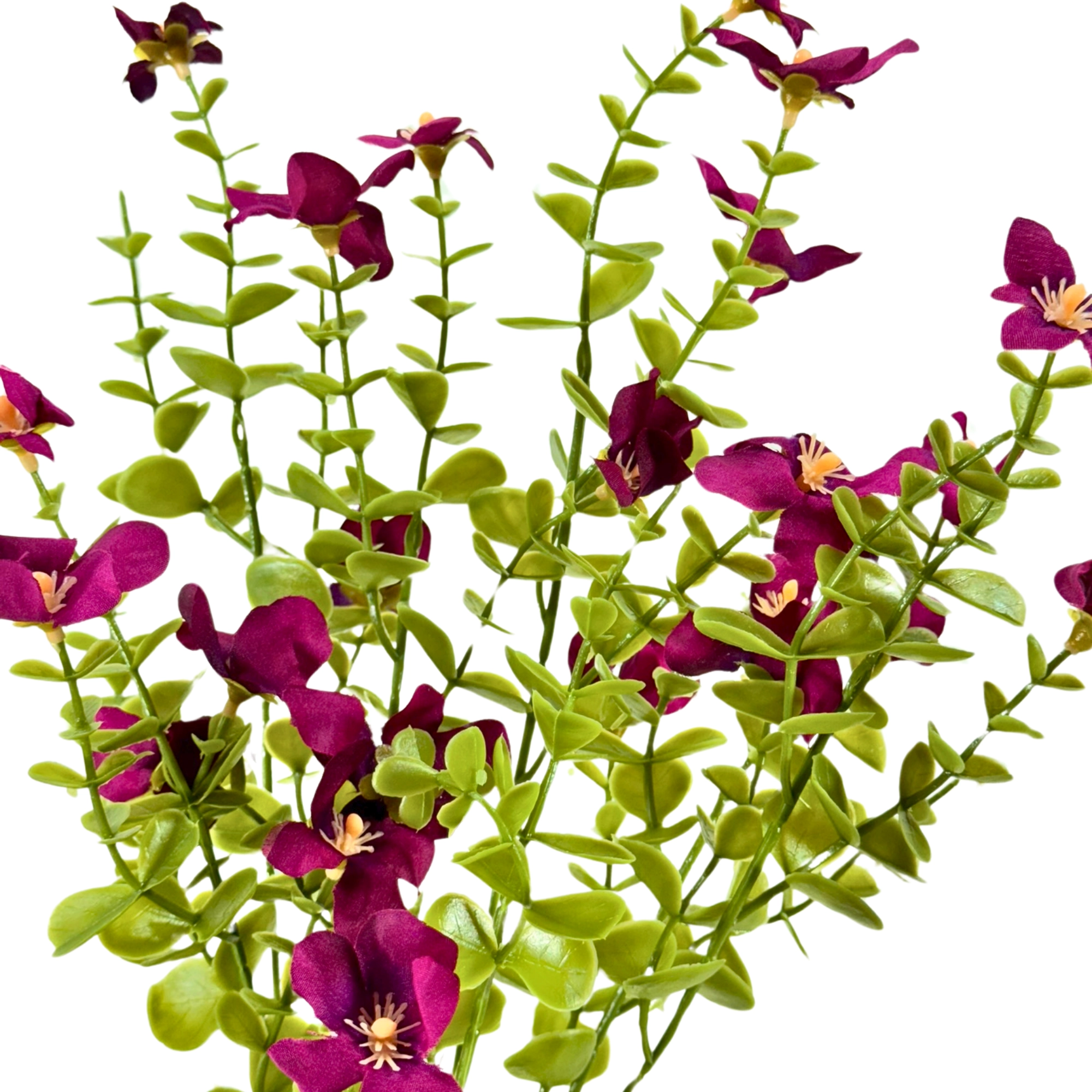 Buque Flores Silvestres X7 Roxa 35cm 42395rx Bela Flor