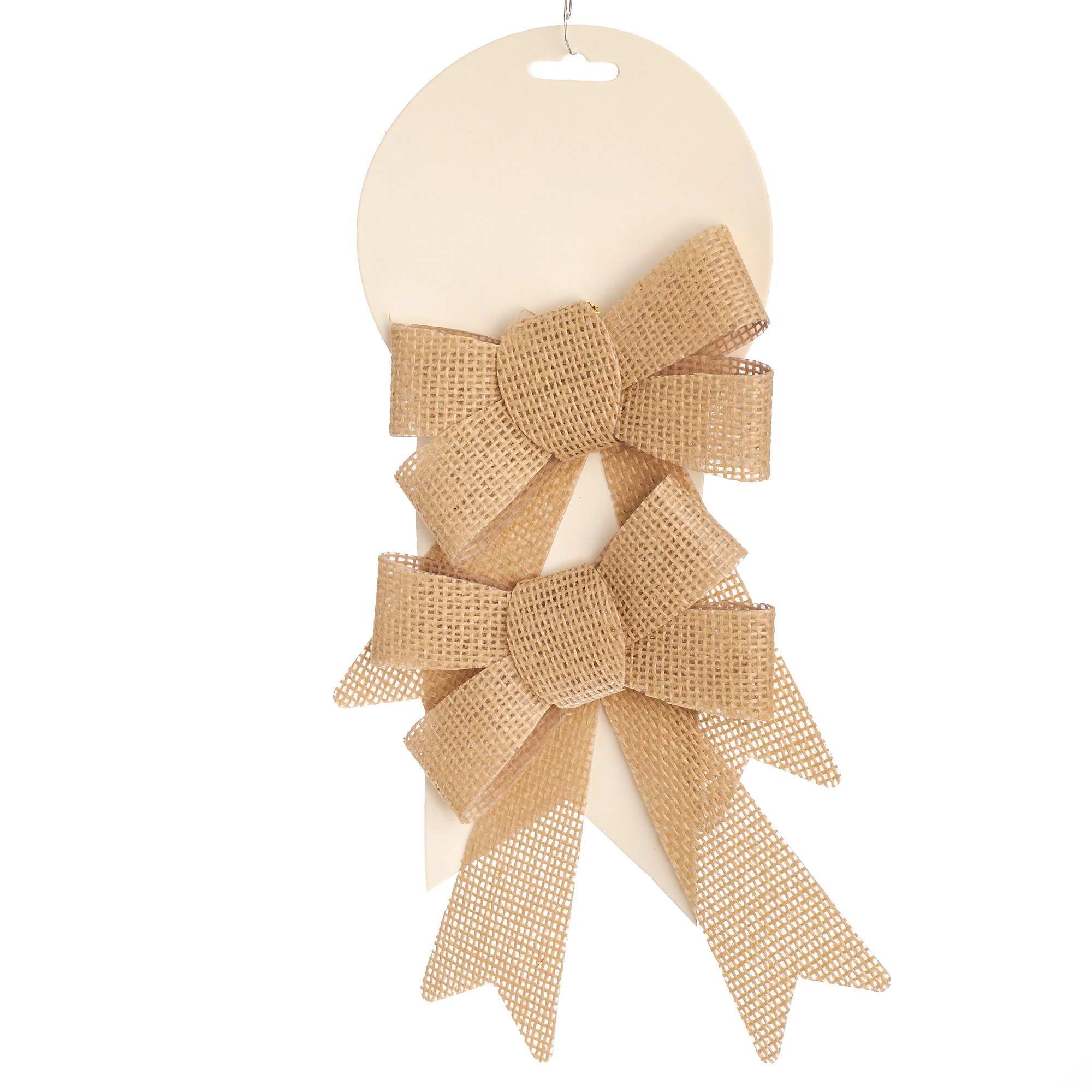 Kit Laco Natal Juta 19cm 2un 97594 Bela Flor