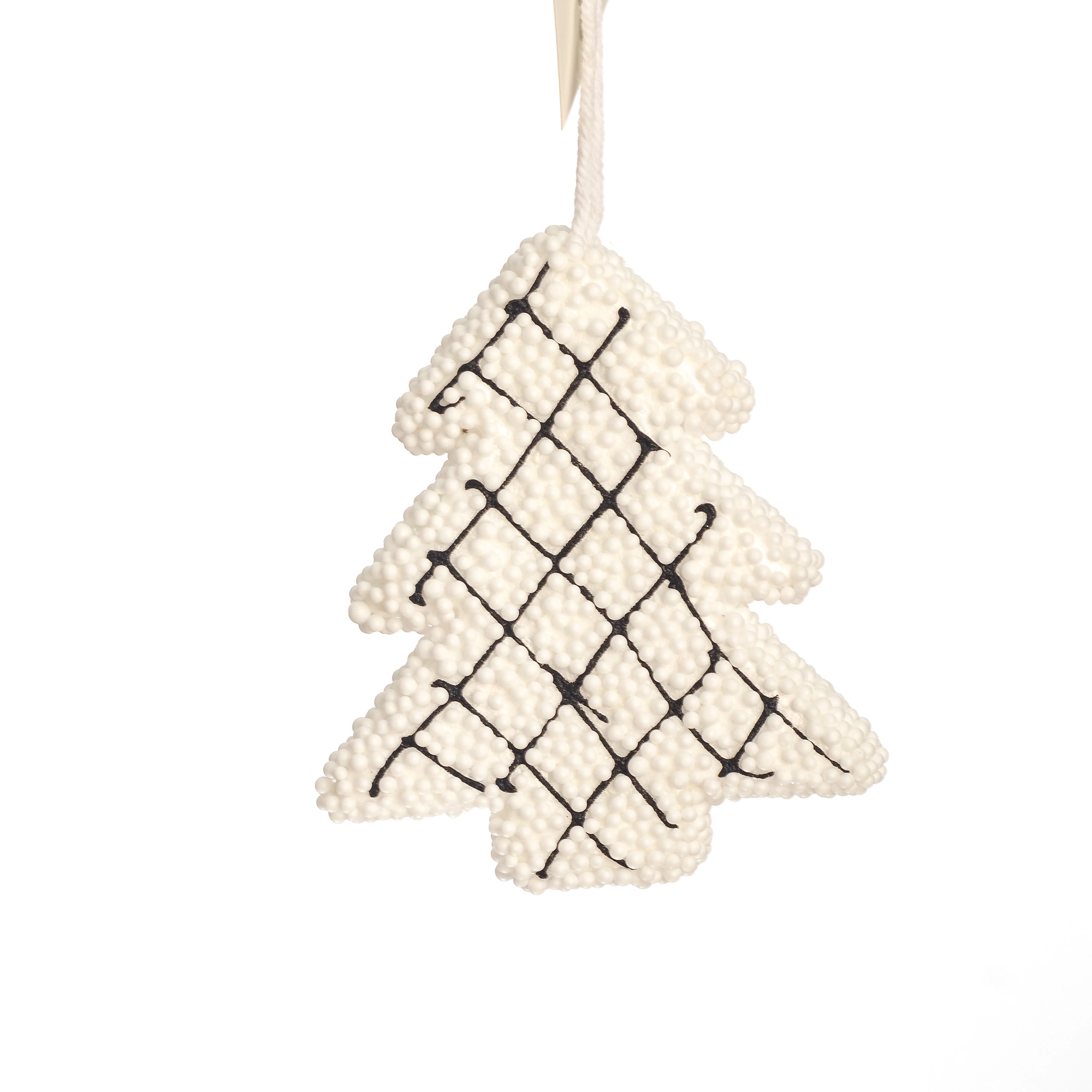 Enfeite Penduara Arvore Branco 13cm 97636 Bela Flor