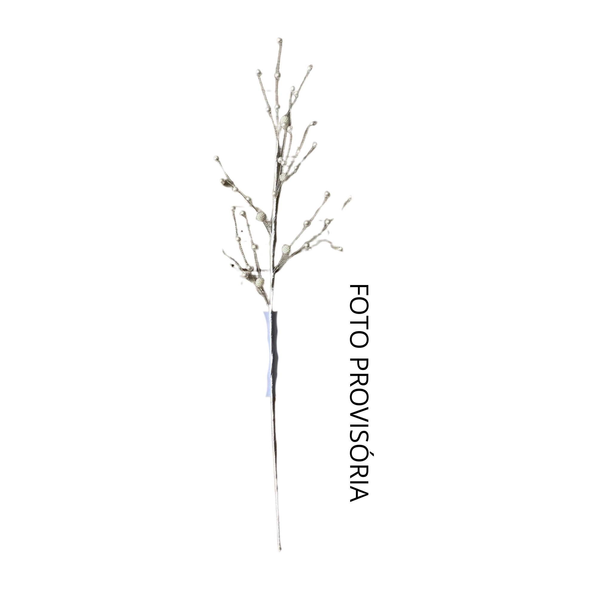 Haste Berry Perola Branco 63cm 98609 Bela Flor