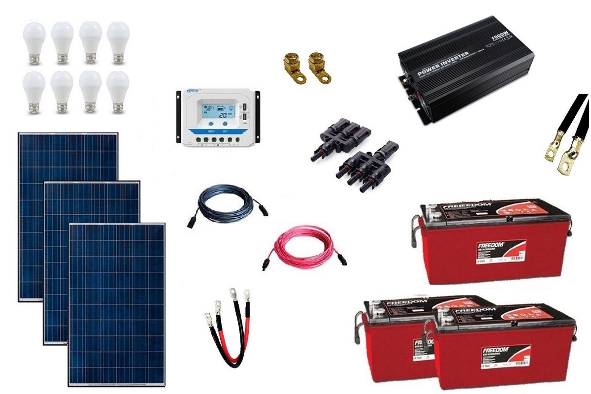 Kit Gerador De Energia Solar Off Grid 450wp 127v