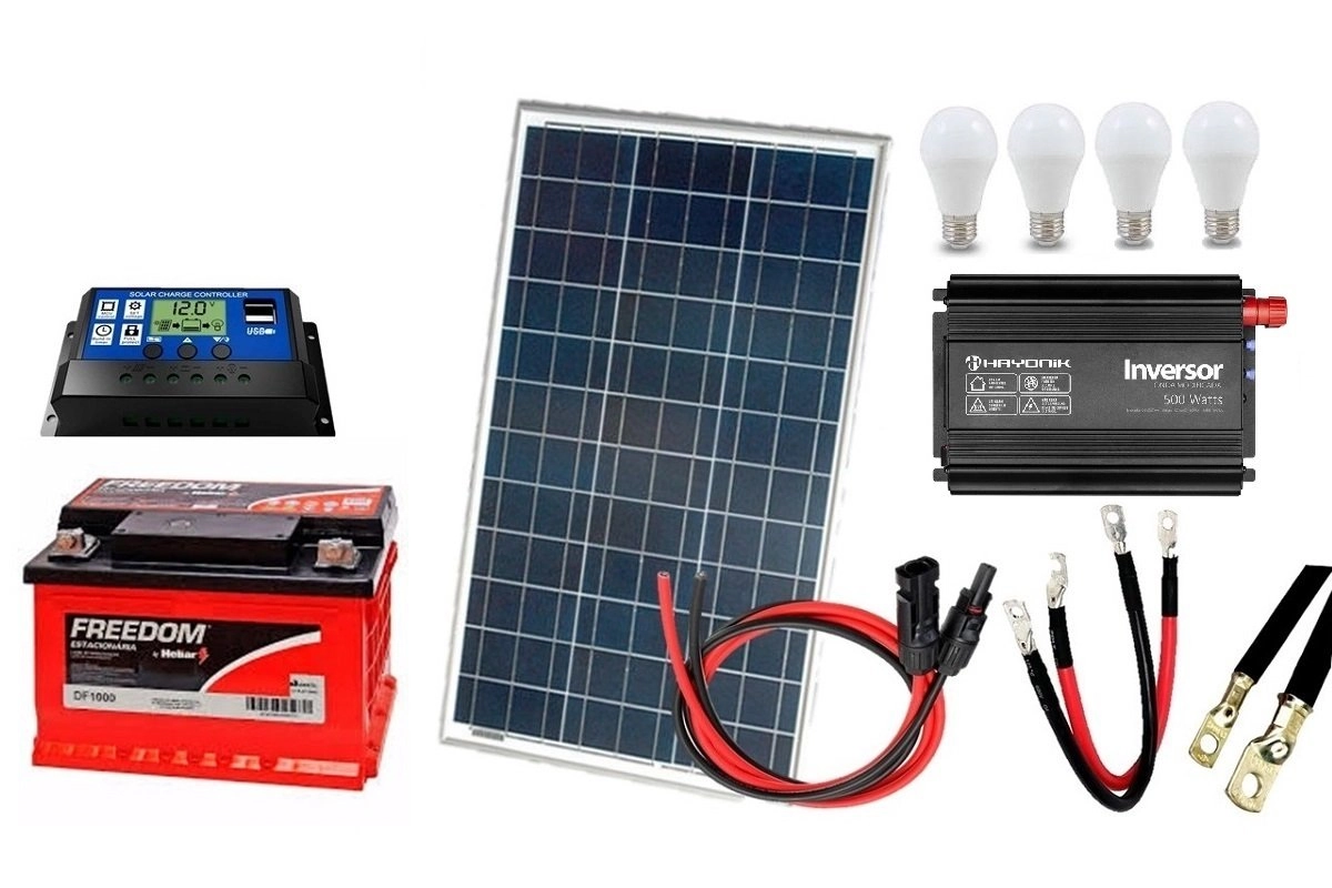 Kit Gerador De Energia Solar Off Grid 60wp 220