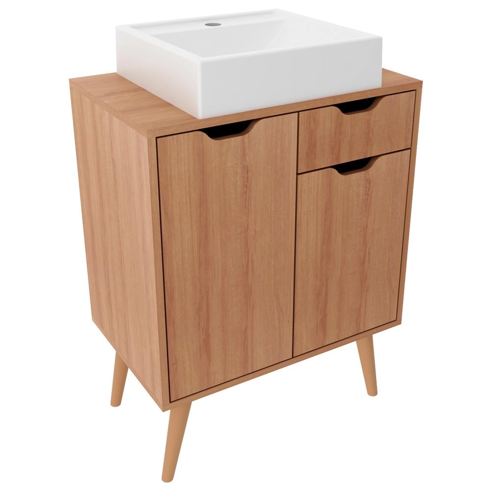 Gabinete Com Cuba Para Banheiro Bn3600x37 Tecno Mobili
