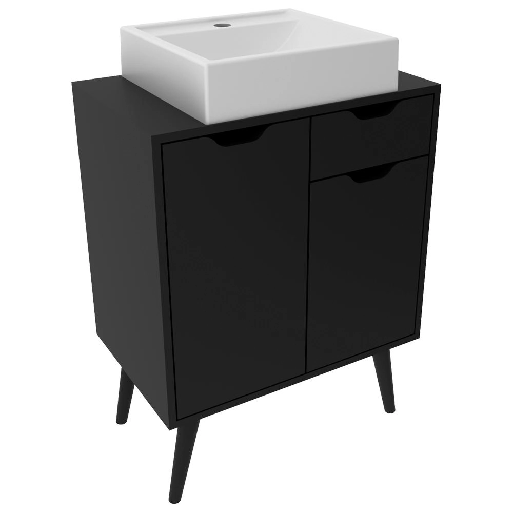 Gabinete Com Cuba Para Banheiro Bn3600x37 Tecno Mobili