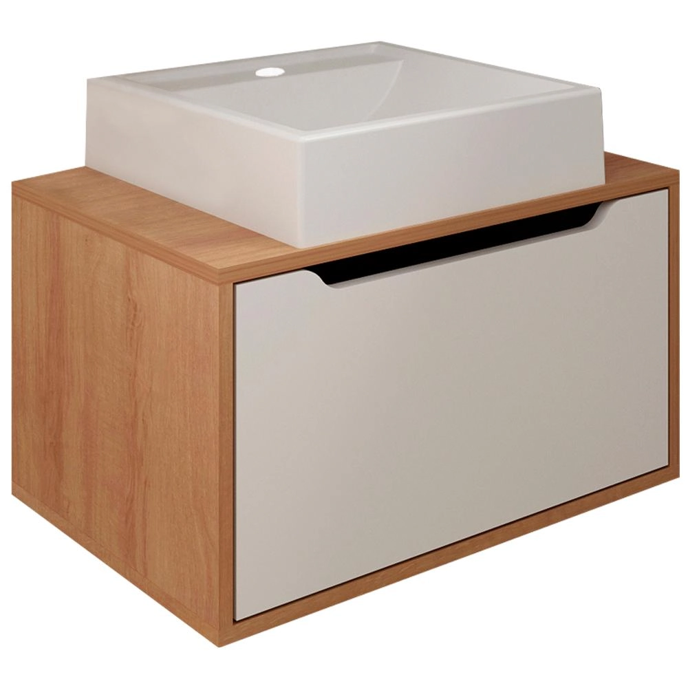 Gabinete Com Cuba Para Banheiro Bn3630x46 Tecno Mobili