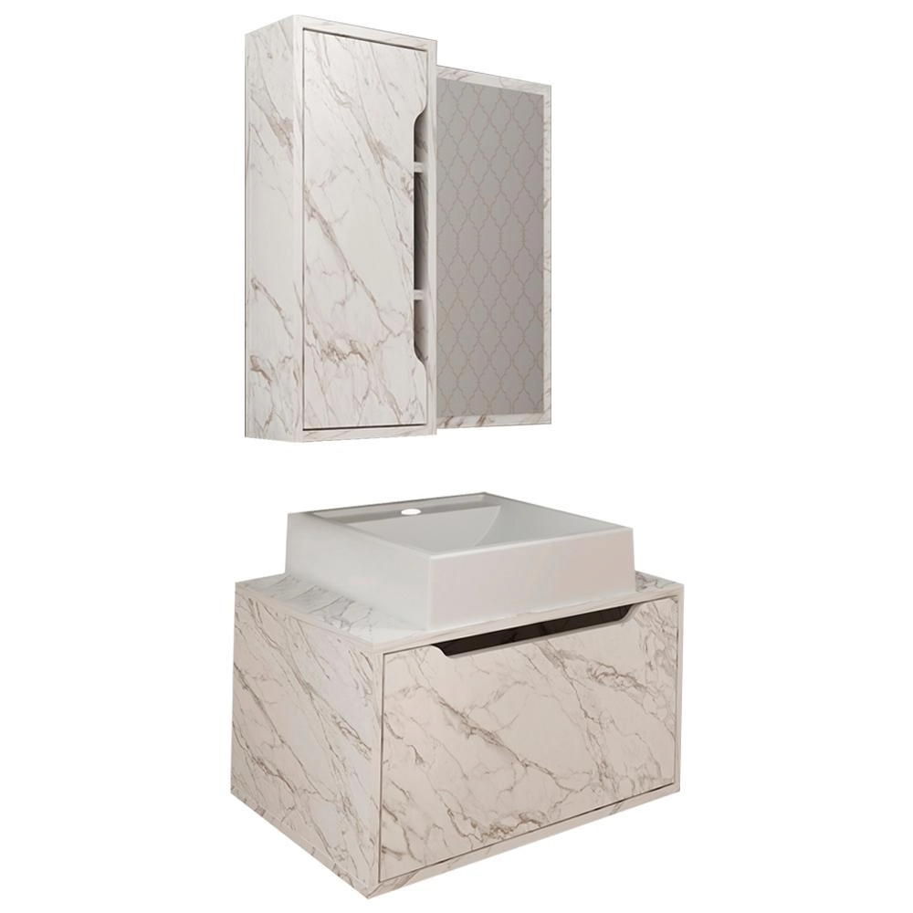 Conjunto 3 Peças Para Banheiro Bn3630x46x48 Tecno Mobili