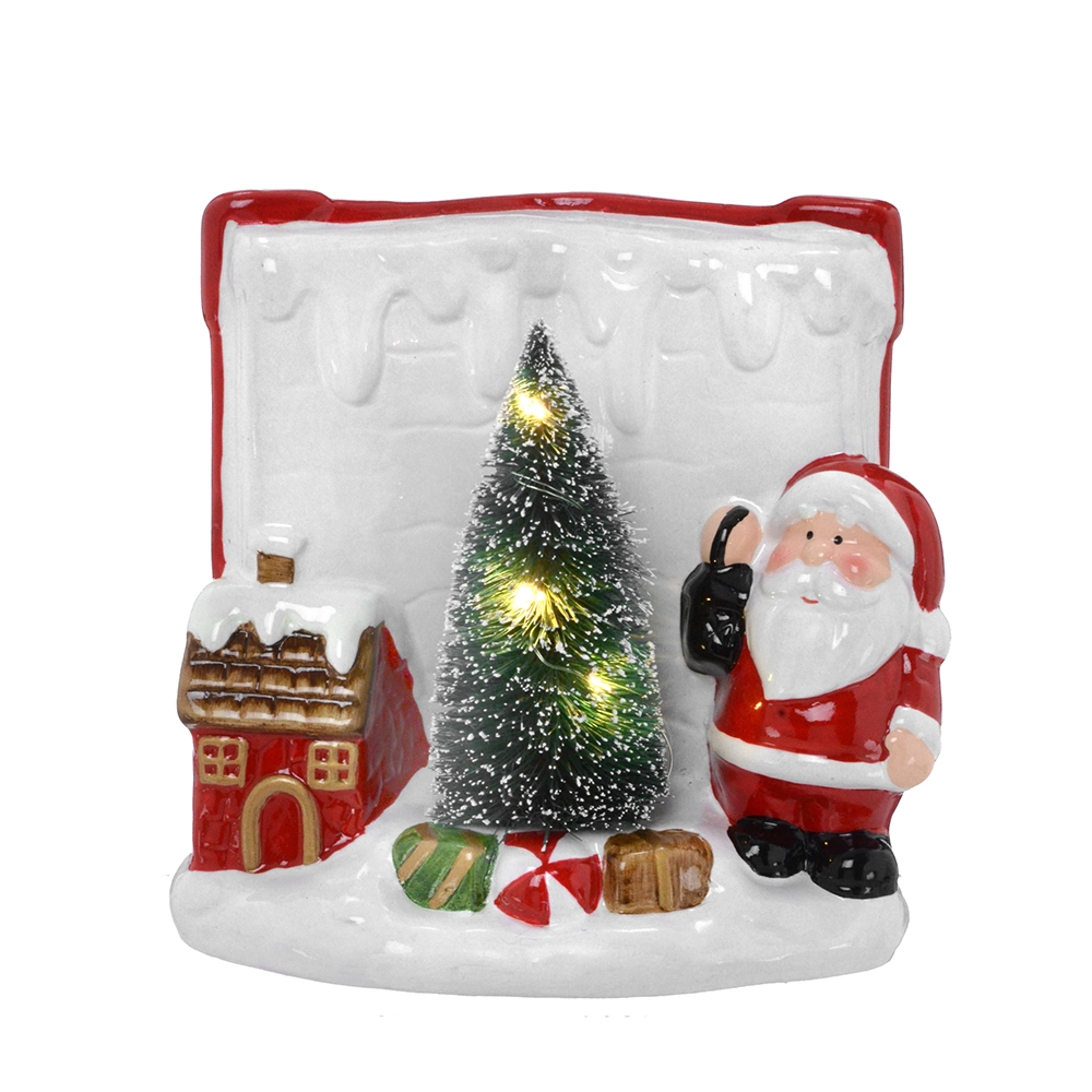 Enfeite Natal Papai Noel Luz 654 040 Mabruk