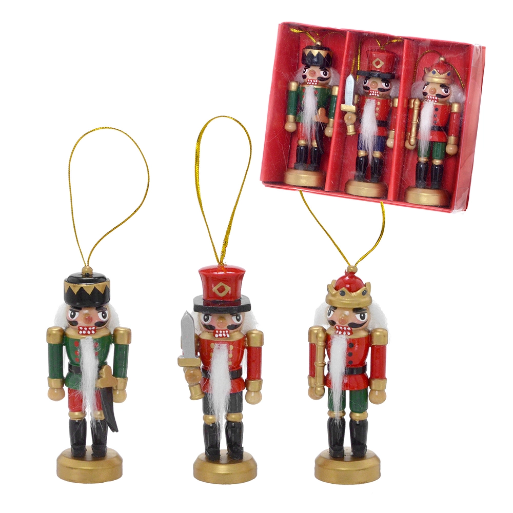 Enfeite Natal Soldado 3pcs 572 045 Mabruk