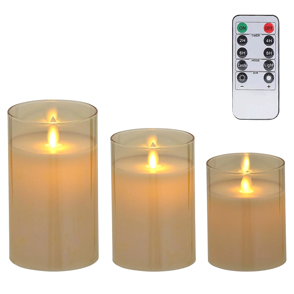 Jogo Candelabro Led 3pcs 146 053 Mabruk