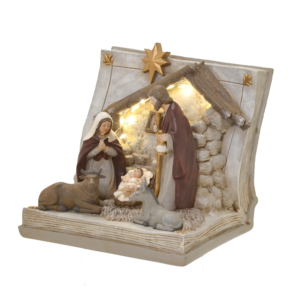 Enfeite Natal Sagrada Familia Luz 632 053 Mabruk