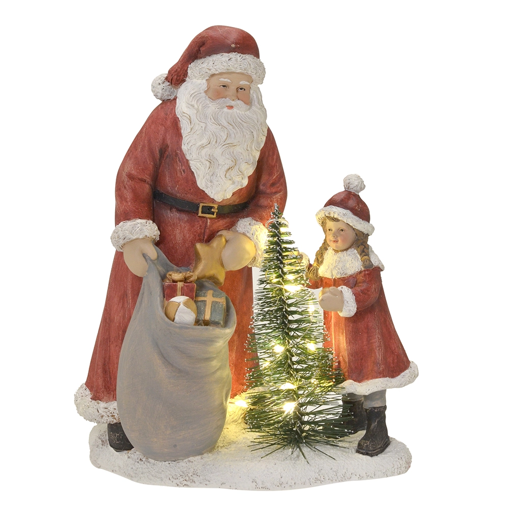 Enfeite Natal Papai Noel Luz 632 063 Mabruk