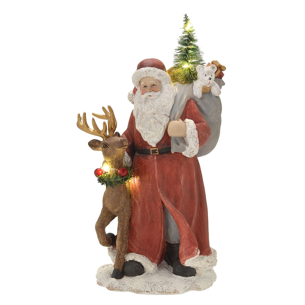 Enfeite Natal Papai Noel Luz 632 064 Mabruk