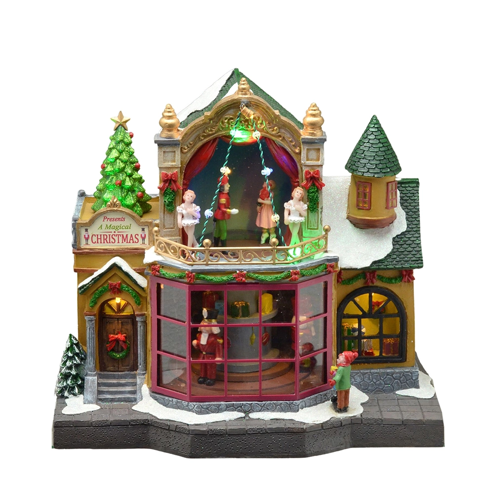 Enfeite Natal Cenario Luz Som Movimento 501 056 Mabruk